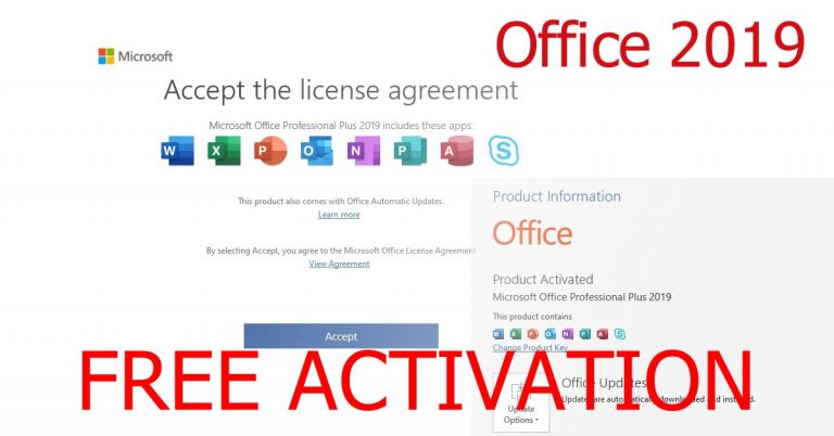 Microsoft Office 2019 free Download and Activation?